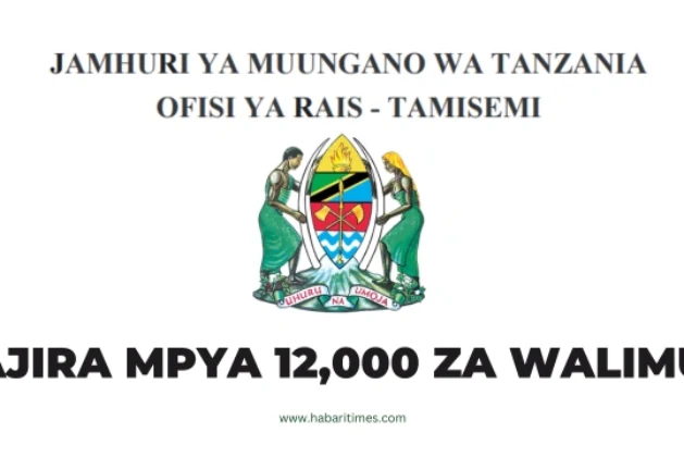 Ajira Mpya 12000 za Walimu OR-Tamisemi