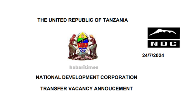 Ajira Mpya Shirika la Maendeleo la Taifa (NDC) - Utumishi Julai 2024