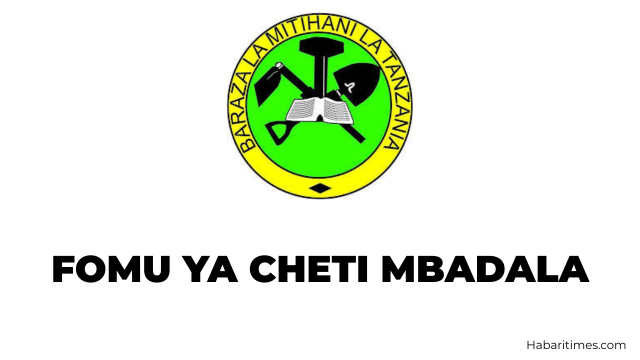 Fomu ya Ombi la Cheti Mbadala NECTA - Baraza la Mitihani Tanzania