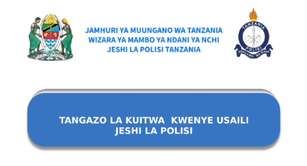 Walioitwa kwenye Usaili Polisi